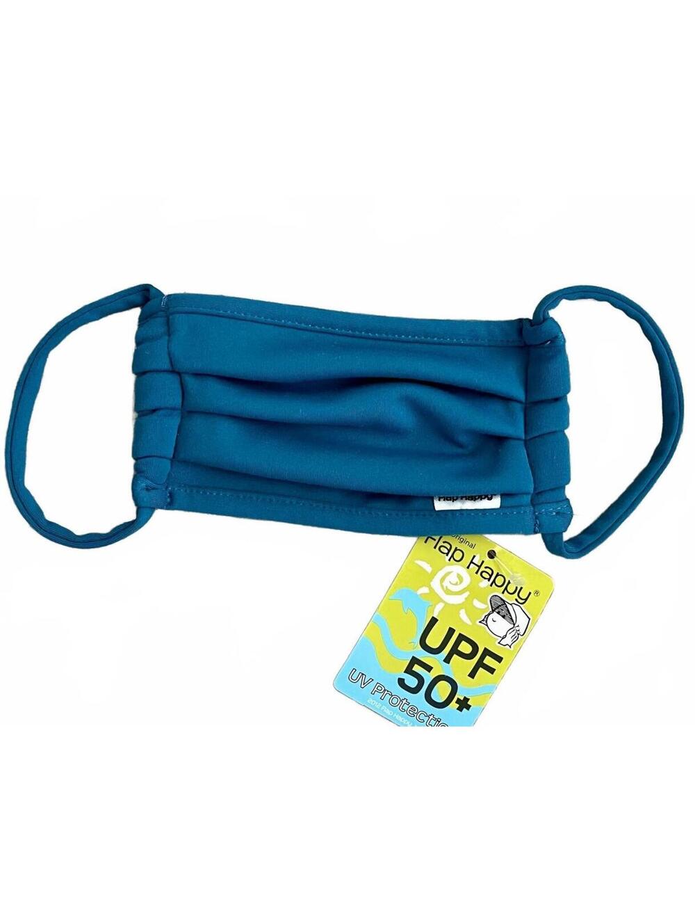 Flap Happy UPF 50+ Blue Face Mask NWT